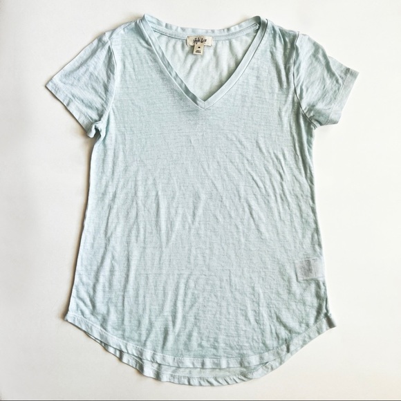 Style & Co. Tops - Style & Co. Light Blue V-Neck T-Shirt